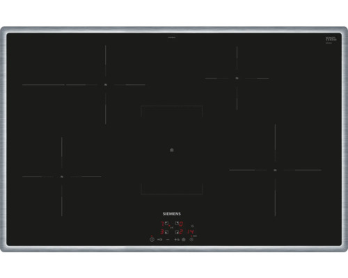 Siemens EH845BFB5E Induktionskochfeld mit Rahmen 80 cm 5 Kochzonen
