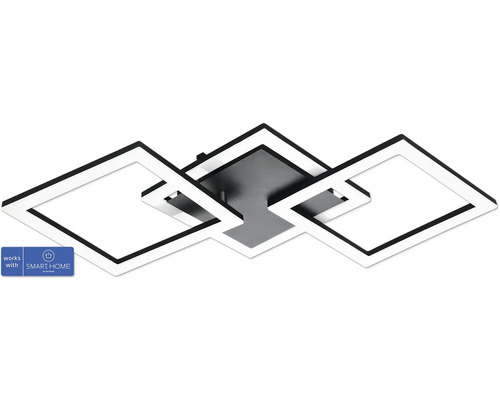 Plafonnier LED Eglo Crosslink 1 x 32,4 W 4000 lm 3545 K IP 20 noir