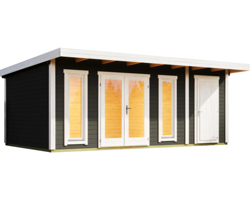 Holz Gartenhaus mit Fenstern und Doppeltür
