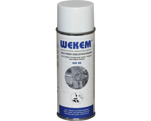 Edelstahl Reinigungs- und Pflegepolish Spray Multinox WEKEM 400 ml
