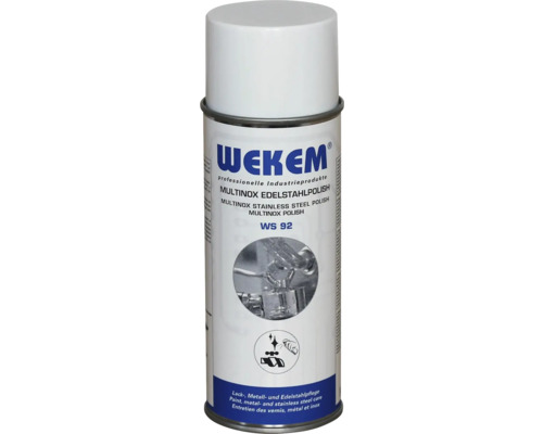 Aérosol de traitement de surface Multinox WS 92 WEKEM 400 ml acier inoxydable