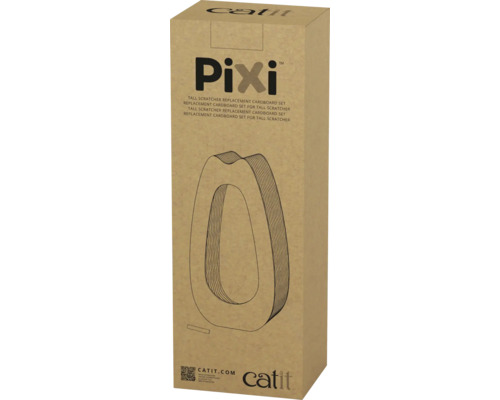 Catit Pixi Ensemble de remplacement de griffoir en carton pour arbres à chat dans un emballage en carton