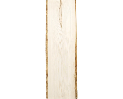 Planche en bois de frêne avec bordure d''écorce