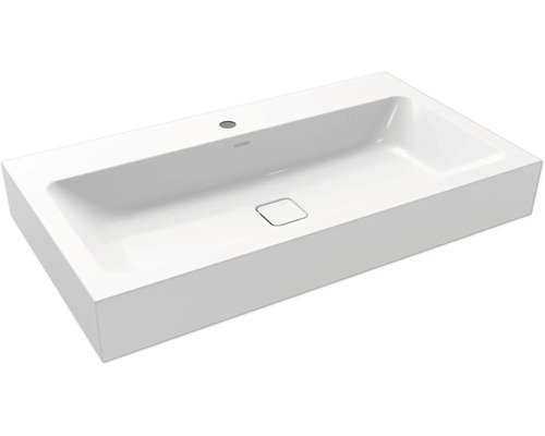 Lavabo standard KALDEWEI CONO 120 x 50 cm blanc alpin brillant avec revêtement emaillé 902706013001