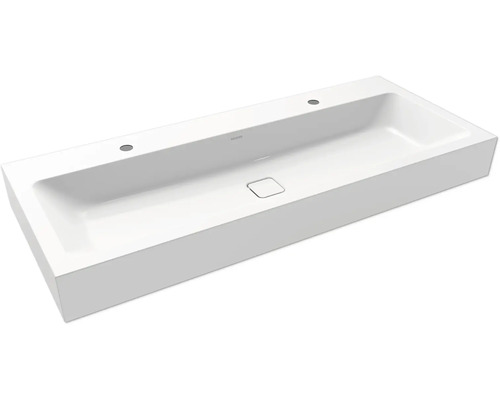 Lavabo double Lavabo standard KALDEWEI CONO 120 x 50 cm blanc alpin brillant avec revêtement Emaillé 902706043001