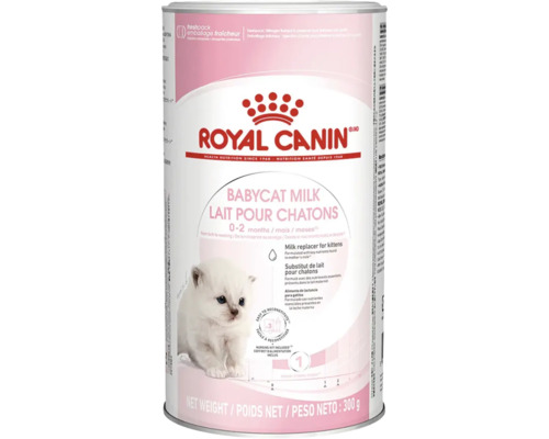 Aliment pour chats humide, Babycat Milk ROYAL CANIN 
Lait d'élevage pour chatons 300 g