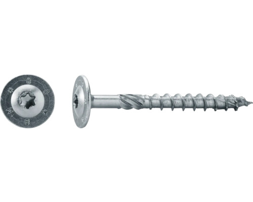 JD Plus Konstruktionsschraube Tellerkopf mit I-Stern 8 x 200 mm galvanisch verzinkt 50 Stück