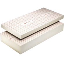 Zwei Dämmplatten mit Rasterdruck