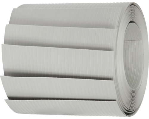 Konsta Bandes occultantes pour Panneau rigide double fil PVC 5 bandes 250x19.2 cm gris argenté