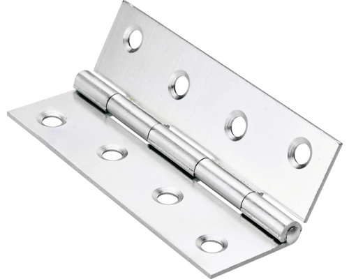 Schmales Scharnier 90 x 50 x 1,5 mm Stahl verzinkt 10 Stück Metallscharnier mit Befestigungslöchern