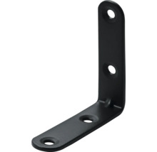 Équerre de chaise 15 x 60 x 60 mm acier noir 25 pièces
