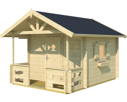 Maison de jardin en bois avec véranda, porte et fenêtre