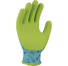 FloraSelf Floralie Gardening with kids Gants pour enfants taille 4 vert bleu