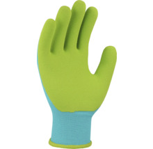 FloraSelf Floralie Gardening with kids Gants pour enfants taille 4 uni vert bleu