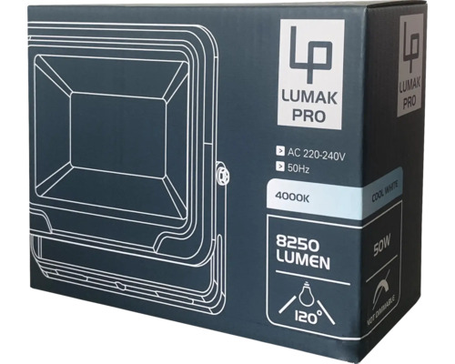 Verpackung eines Lumak Pro Strahlers