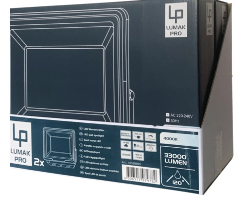 Emballage de deux projecteurs LED Lumak Pro