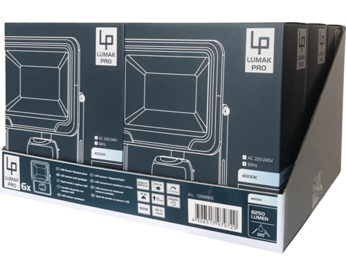 Lumak Pro LED Strahler Verpackung im Display