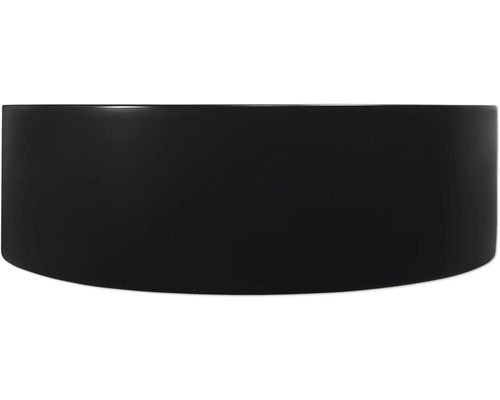 Jardinière noire de forme arrondie