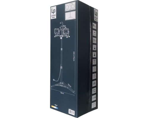 Emballage pour trépied d''éclairage vidéo Lumak Pro