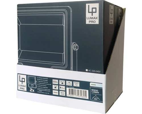 Emballage de deux projecteurs LED Lumak Pro de 16500 lumens