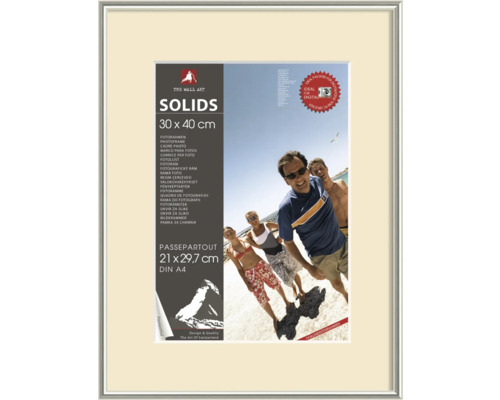 Cadre en plastique argent 30x40 cm