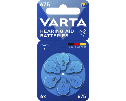 Batterie Varta VARTA appareil auditif batterie zinc-air 1,45 V 6 pièces