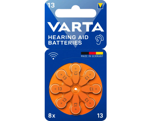 Hörgeräte Batterie Varta Zink-Luft PR48 8 Stück
