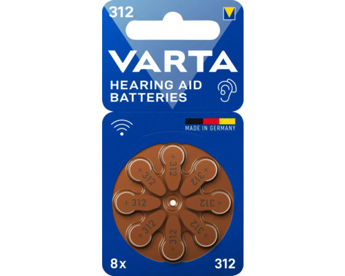Batterie Varta VARTA appareil auditif batterie zinc-air 1,45 V 8 pièces