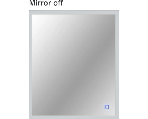 Miroir de salle de bains Miroir Cordia SQUARE LINE noir IP 44