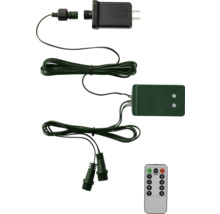 Netzteil, Kabel, Steuerungseinheit und Fernbedienung für Aussenbeleuchtung