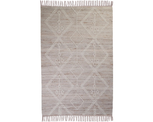 Tapis Boho crème 120x180 cm