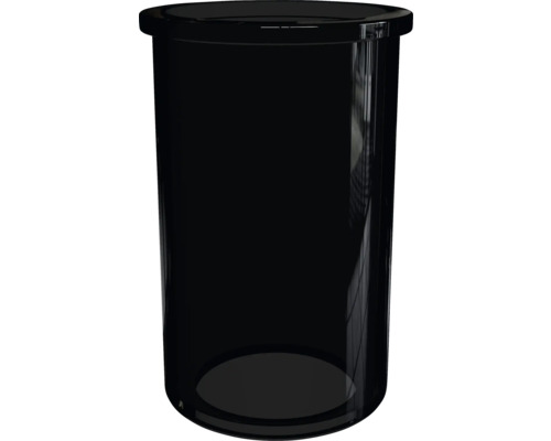 Poubelle à cosmétiques noire en plastique