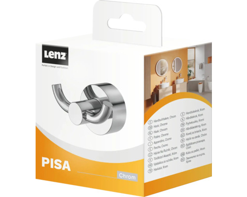 Porte-serviettes en chrome dans son emballage