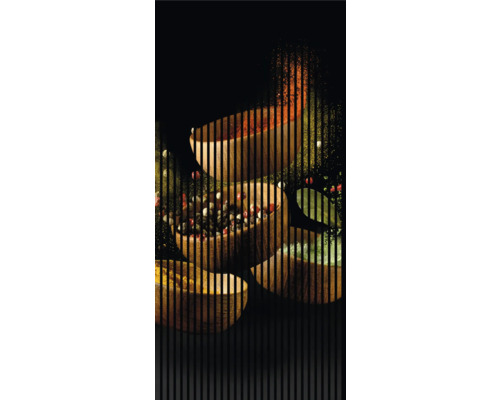 Akustikpaneel digital bedruckt Spice 1 2400 x 1133 x 19 mm Set = 2 Einzelpaneele Verschiedene Gewürze in Holzschalen