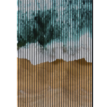 Image décorative de plage avec des lignes verticales