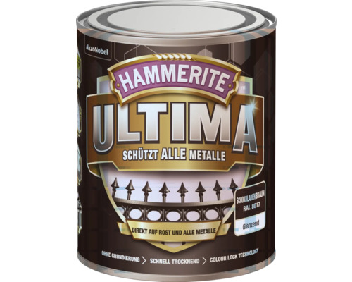 HAMMERITE Metallschutzlack Ultima schokoladenbraun glänzend 750 ml