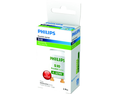 Philips S10 Ecoclick Starter, 4 bis 65 Watt, 2 Stück