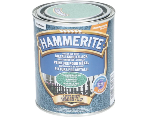 Laque de protection pour métal HAMMERITE vert foncé 750 ml Pot de peinture Hammerite pour métaux