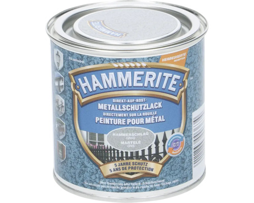 Peinture antirouille & peinture métal HAMMERITE gris 250 ml Peinture antirouille pour métal Hammerite en pot