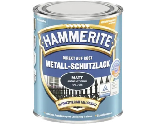 HAMMERITE Metallschutzlack matt anthrazitgrau 750 ml