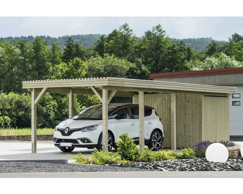 Local technique pour carport simple 294 x 173 x 210 cm traité en autoclave par imprégnation