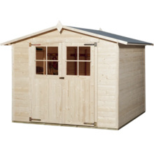 Gartenhaus weka 316 Gr. 5 inkl. Fussboden 290 x 318 cm natur