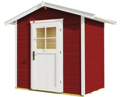 Kleines Gartenhaus mit Tür und Fenstern