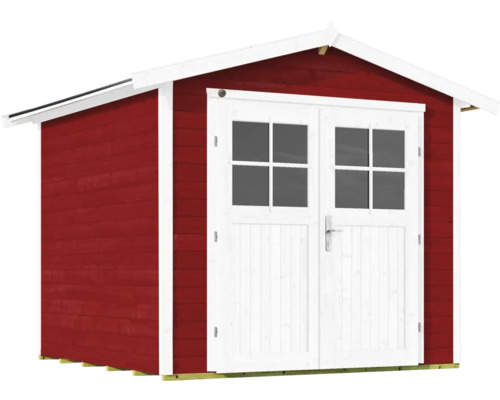 Gartenhaus aus Holz mit Doppeltür und Fenstern