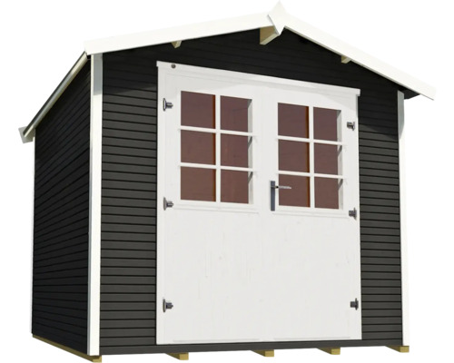 Abri de jardin en bois avec double porte