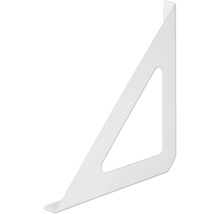 Regalwinkel aus Metall mit dreieckiger Aussparung