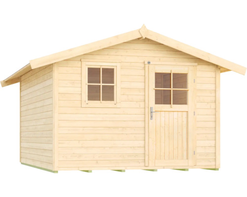 Gartenhaus aus Holz mit Fenster und Tür