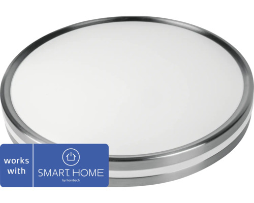Deckenleuchte LED FLAIR Viyu 24 W 2500 lm - kompatibel mit SMART HOME by hornbach Runde Deckenleuchte mit Smart Home by Hornbach Logo