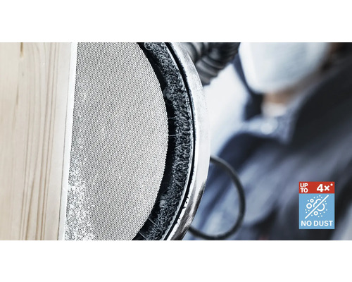 Vue détaillée d''une ponceuse avec aspiration de poussière