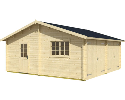 Holzgartenhaus mit Fenster und Doppeltür